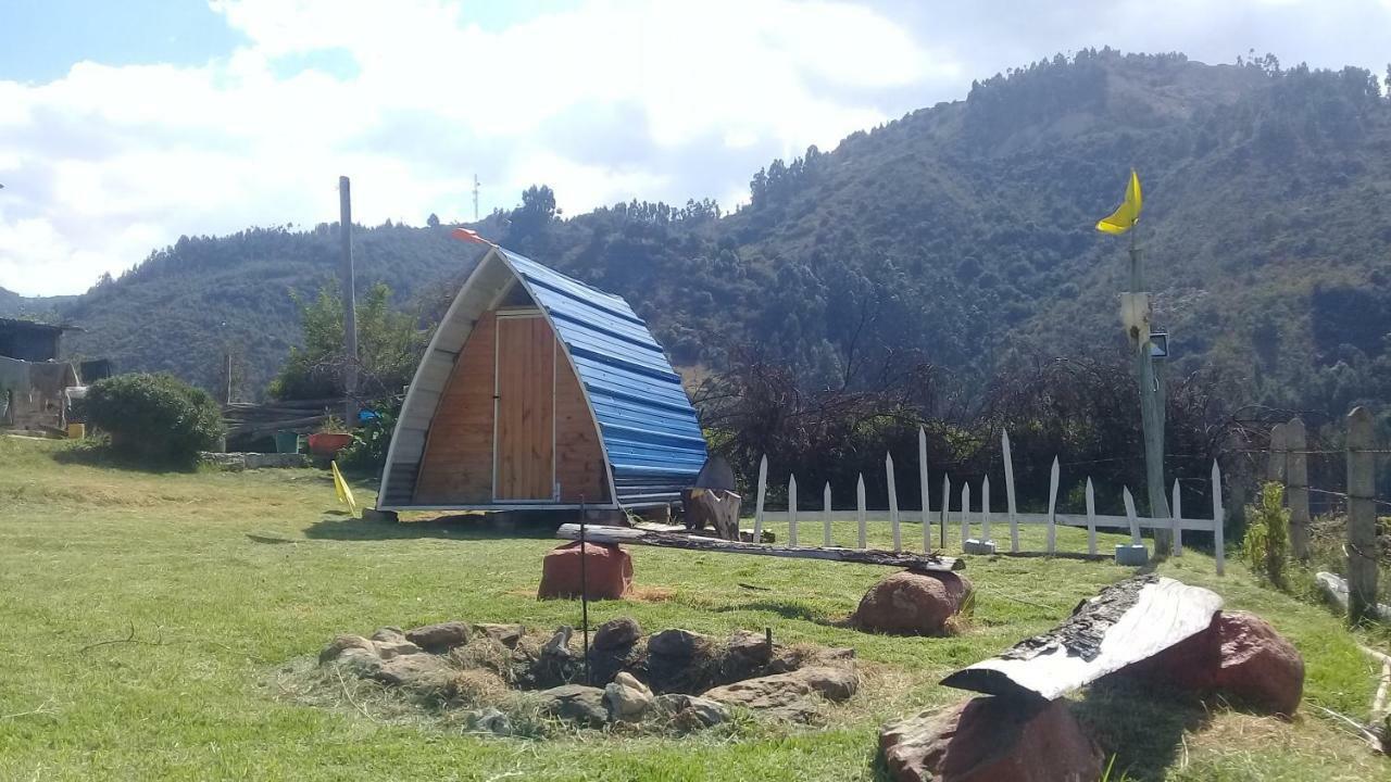 Vila Bahareque Casa Camping Monguí Exteriér fotografie